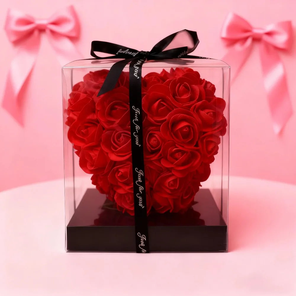 Rosenherz (15 cm) in Geschenkbox – romantische Überraschung zum Valentinstag