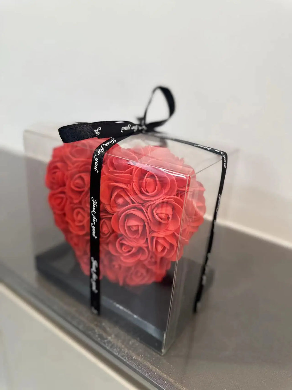 Rosenherz (15 cm) in Geschenkbox – romantische Überraschung zum Valentinstag