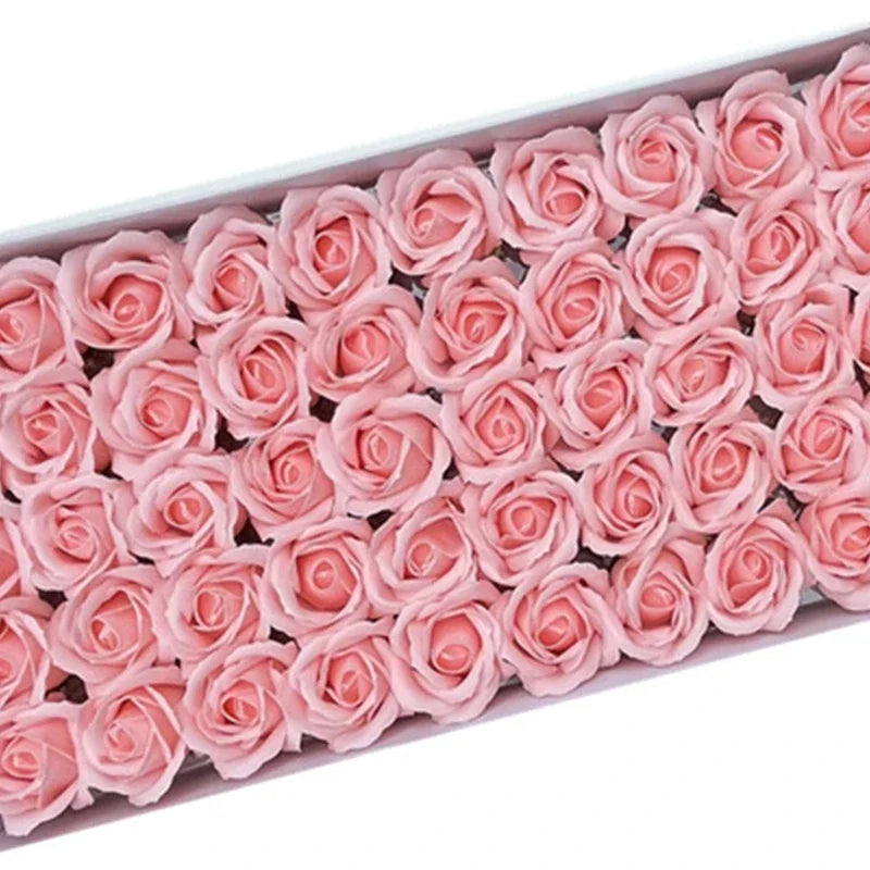 50 Seifenrosen (5 cm) – duftige Deko zum Basteln, Streuen & Verschenken