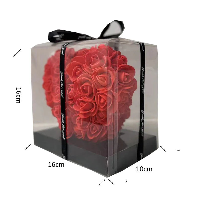 Rosenherz (15 cm) in Geschenkbox – romantische Überraschung zum Valentinstag