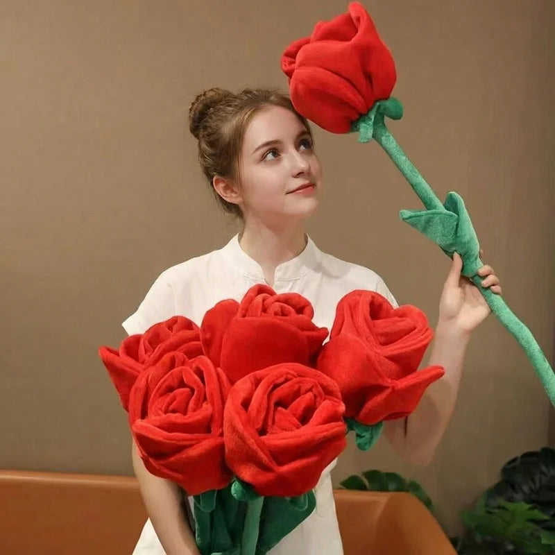 XXL Samtrosen-Set – 1, 3 oder 5 Rosen (30–85 cm) | Valentinsgruß mit Wow-Effekt