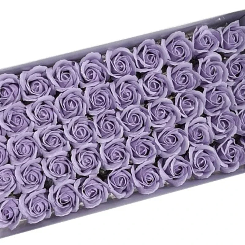 50 Seifenrosen (5 cm) – duftige Deko zum Basteln, Streuen & Verschenken