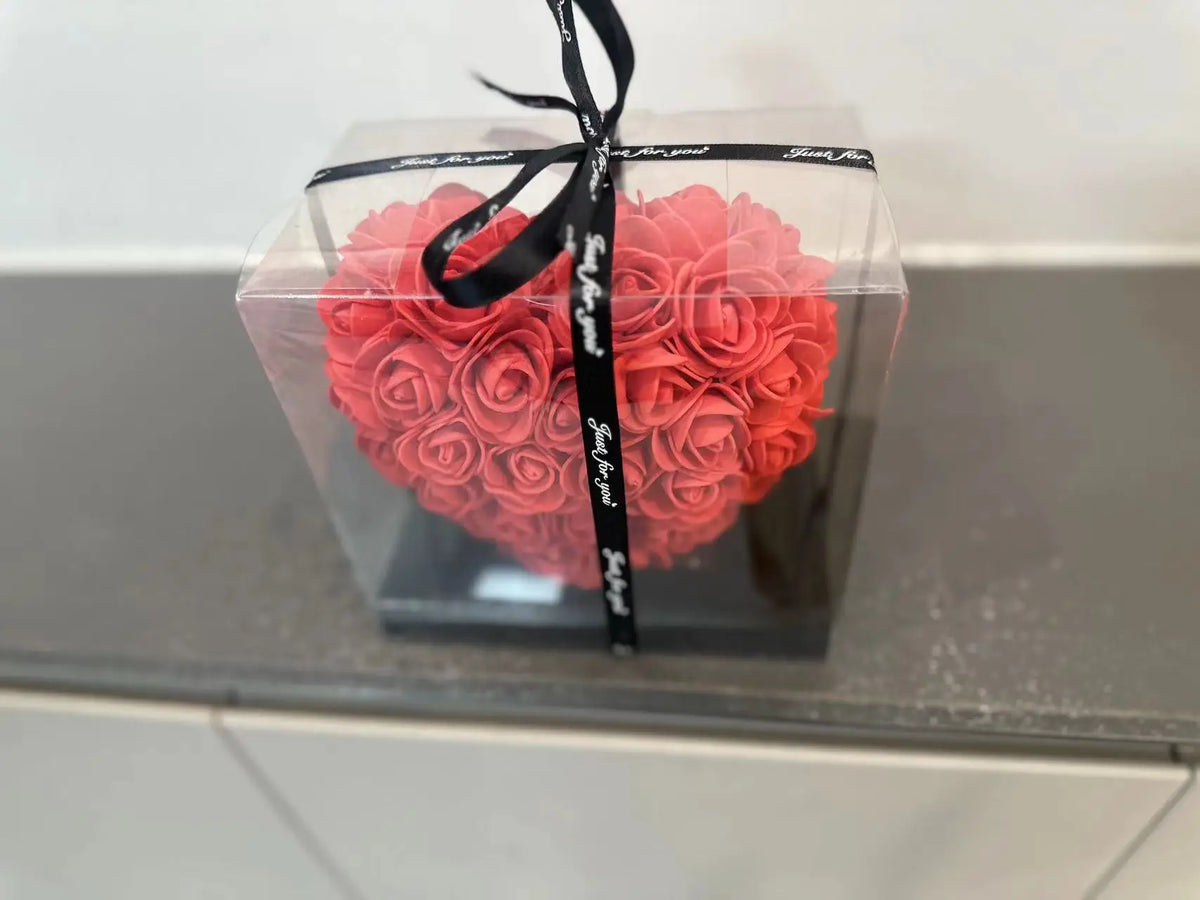 Rosenherz (15 cm) in Geschenkbox – romantische Überraschung zum Valentinstag