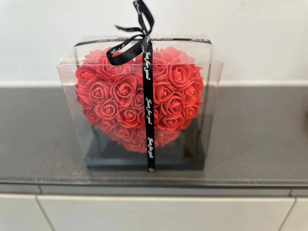 Rosenherz (15 cm) in Geschenkbox – romantische Überraschung zum Valentinstag