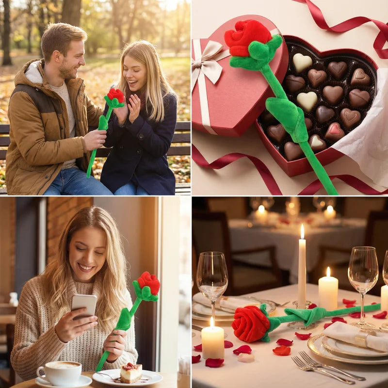 XXL Samtrosen-Set – 1, 3 oder 5 Rosen (30–85 cm) | Valentinsgruß mit Wow-Effekt