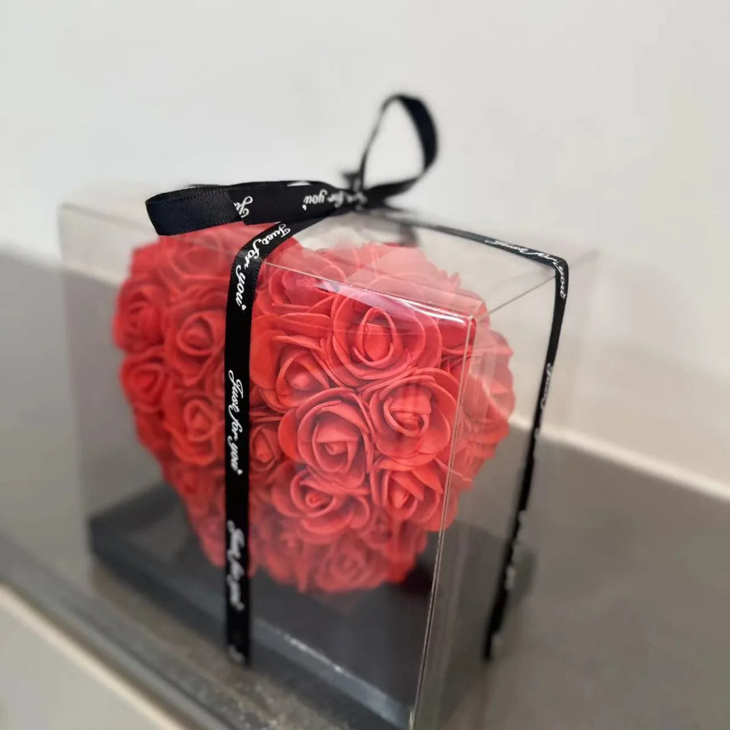 Rosenherz (15 cm) in Geschenkbox – romantische Überraschung zum Valentinstag